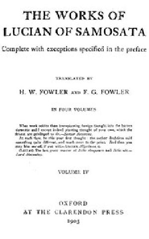 [Gutenberg 47242] • The Works of Lucian of Samosata — Volume 04